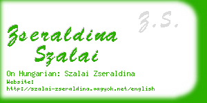 zseraldina szalai business card